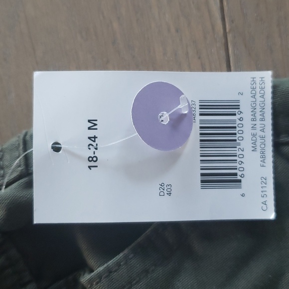 3/$18 - George Pants army green 18-24M - Picture 2 of 3